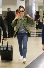 EMMY ROSSUM at LAX Airport in Los Angeles 08/05/2017