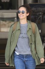 EMMY ROSSUM at LAX Airport in Los Angeles 08/05/2017