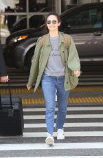 EMMY ROSSUM at LAX Airport in Los Angeles 08/05/2017