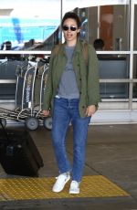 EMMY ROSSUM at LAX Airport in Los Angeles 08/05/2017