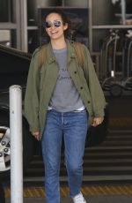 EMMY ROSSUM at LAX Airport in Los Angeles 08/05/2017