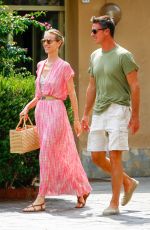 EVA HERZIGOVA and Gregorio Marsiaj Out in Varigitti 08/20/2017