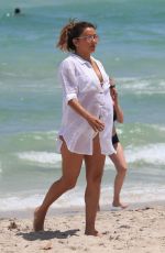 EVA LONGORIA at a Beach in Miami 08/06/2017