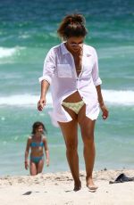 EVA LONGORIA at a Beach in Miami 08/06/2017