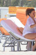 EVA LONGORIA at a Beach in Miami 08/06/2017