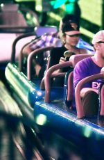 EVA MENDES and Ryan Gosling at Disneyland 08/07/2017