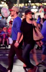 EVA MENDES and Ryan Gosling at Disneyland 08/07/2017
