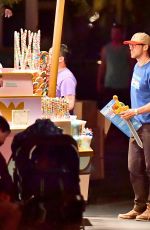 EVA MENDES and Ryan Gosling at Disneyland 08/07/2017