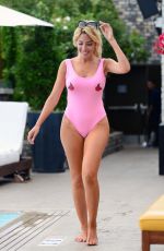FARRAH ABRAHAM in Swimsuit at a Pool in Los Angeles 08/13/2017