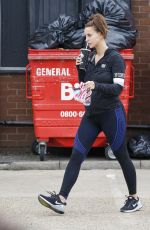 FERNE MCCANN Leaves a Gym in Essex 08/22/2217