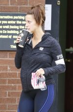 FERNE MCCANN Leaves a Gym in Essex 08/22/2217