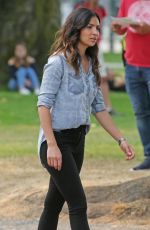 FLORIANA LIMA on the Set of Supergirl in Vancouver 08/03/2017