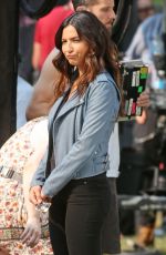 FLORIANA LIMA on the Set of Supergirl in Vancouver 08/03/2017