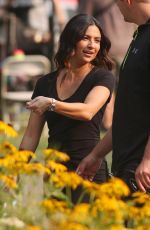 FLORIANA LIMA on the Set of Supergirl in Vancouver 08/03/2017