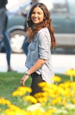 FLORIANA LIMA on the Set of Supergirl in Vancouver 08/03/2017