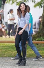 FLORIANA LIMA on the Set of Supergirl in Vancouver 08/03/2017