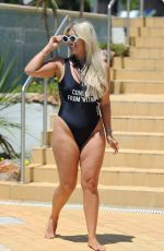 FRANKIE ESSEX in Swimsuit on Holiday in Portugal 08/27/2017