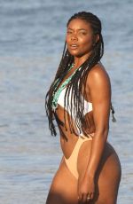 GABRIELLE UNION in Swimsuit on the Beach in Mykonos 08/24/2017