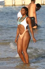 GABRIELLE UNION in Swimsuit on the Beach in Mykonos 08/24/2017