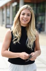 GEMMA ATKINSON Leaves BBC Breakfast Studio in Manchester 08/10/2017