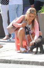 GEMMA OATEN Out with Her Dog in Chelsea 08/13/2017