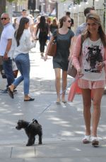 GEMMA OATEN Out with Her Dog in Chelsea 08/13/2017