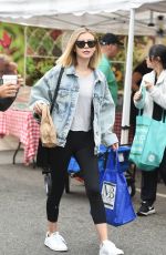 GENEVIEVE HANNELIUS at Farmers Market in Studio City 08/20/2017