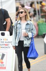 GENEVIEVE HANNELIUS at Farmers Market in Studio City 08/20/2017