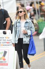 GENEVIEVE HANNELIUS at Farmers Market in Studio City 08/20/2017