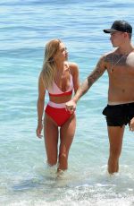 GEORGIA HARRISON in Bikini on Holiday in Marbella 08/03/2017