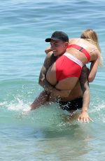 GEORGIA HARRISON in Bikini on Holiday in Marbella 08/03/2017