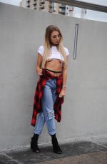 GEORGIA HARRISON Shooting for Lusula Fashion Brand in Manchester 08/22/2017