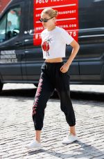 GIGI HADID Arrives at Her Apartment in New York 08/28/2017