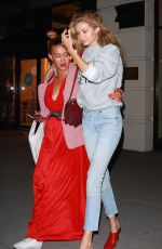 GIGI HADID Leaves Unicef Party at The Img Offices in New York 08/28/2017