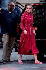 GIGI HADID on the Set of a Photoshoot at Mr. Chow in New York 07/31/2017
