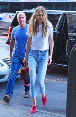 GIGI HADID Out in New York 08/28/2017