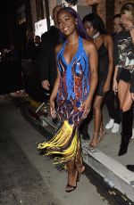 HAILEY BALDWIN and JUSTINE SKYE at Republic Records and Cadillac VMA After-party in West Hollywood 08/27/2017