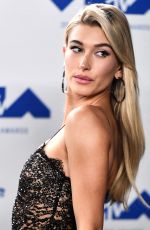 HAILEY BALDWIN at 2017 MTV Video Music Awards Press Room in Los Angeles 08/27/2017