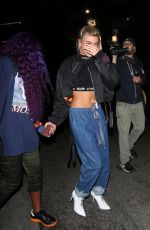 HAILEY BALDWIN Leaves Nice Guy Club in West Hollywood 08/23/2017