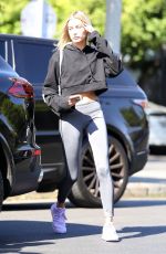 HAILEY BALDWIN Leaves Nine Zero One in West Hollywood 08/10/2017