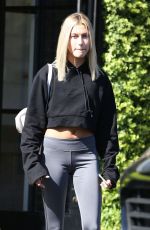 HAILEY BALDWIN Leaves Nine Zero One in West Hollywood 08/10/2017