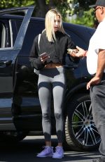 HAILEY BALDWIN Leaves Nine Zero One in West Hollywood 08/10/2017