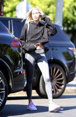 HAILEY BALDWIN Leaves Nine Zero One in West Hollywood 08/10/2017