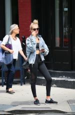 HAILEY CLAUSON Out and About in New York 08/09/2017