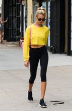 HAILEY CLAUSON Out and About in New York 08/14/2017