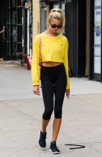 HAILEY CLAUSON Out and About in New York 08/14/2017