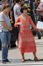 HALEY LU RICHARDSON on the Set of The Chaperone in New York 08/08/2017