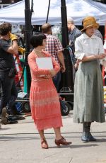 HALEY LU RICHARDSON on the Set of The Chaperone in New York 08/08/2017