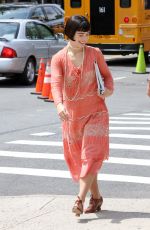 HALEY LU RICHARDSON on the Set of The Chaperone in New York 08/08/2017