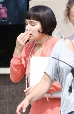 HALEY LU RICHARDSON on the Set of The Chaperone in New York 08/08/2017